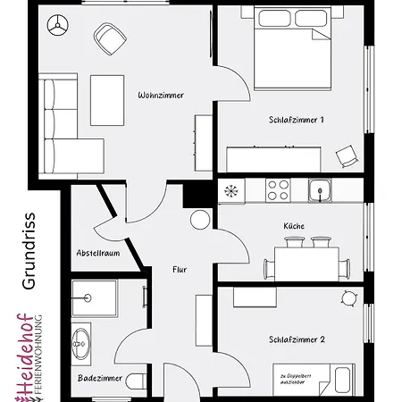Apartment Stilvolle Landhaus-wohnung Mit Garten In Der Heide *